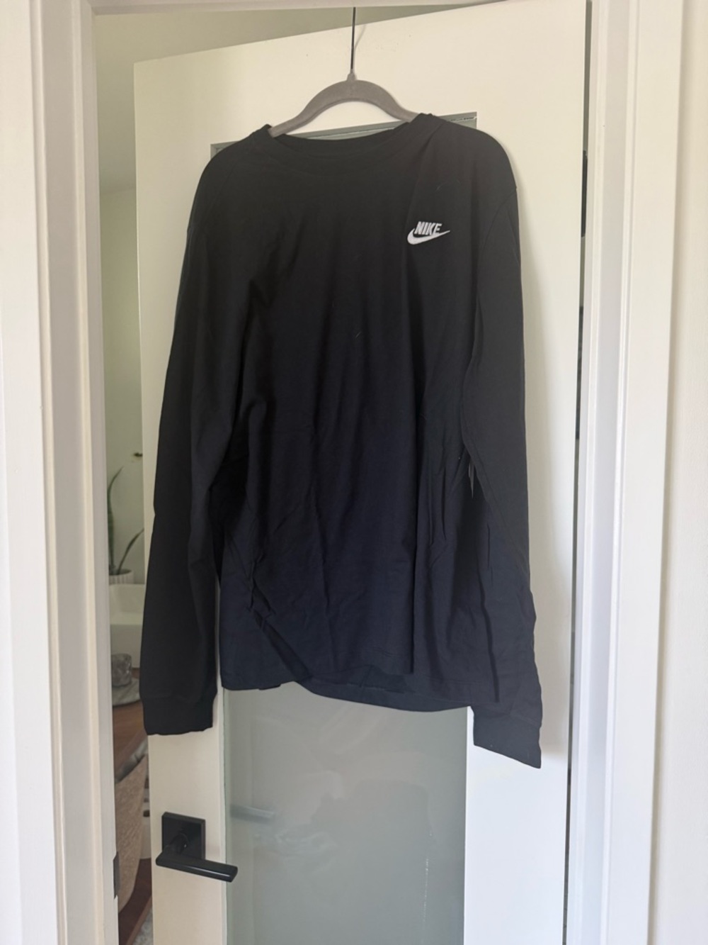 Nike Black Tee with White Logo